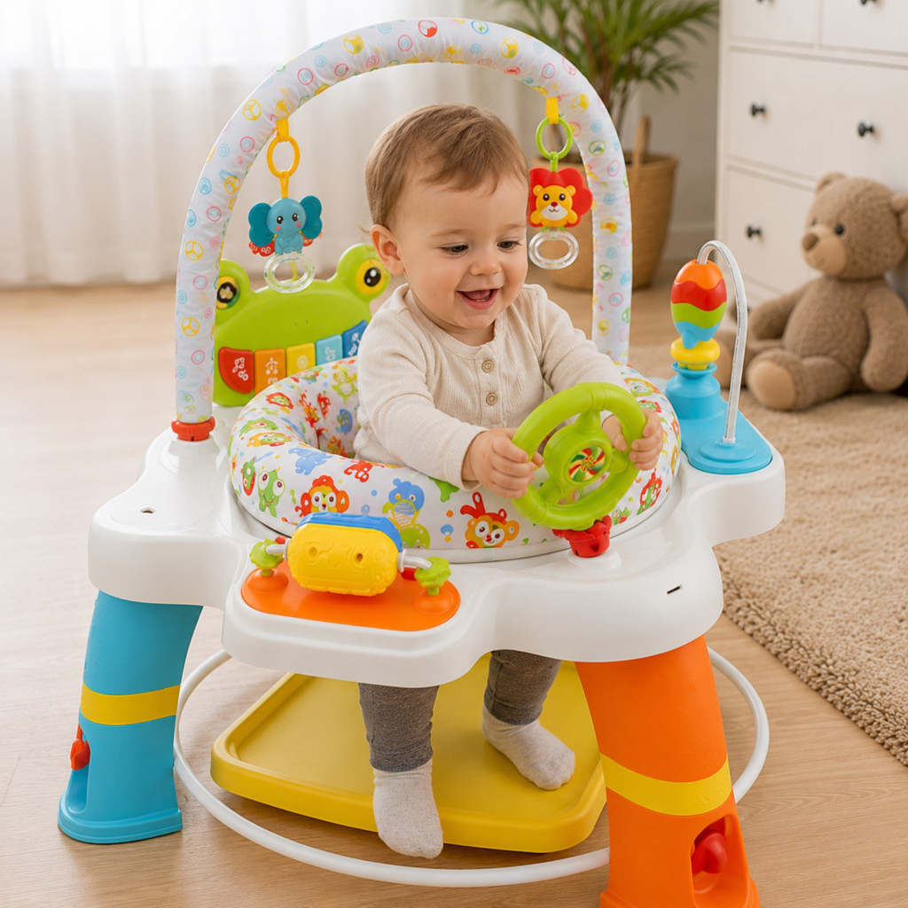 WOOPIE BABY forgóüléses interaktív foglalkoztató központ, 12 hónapos kortól