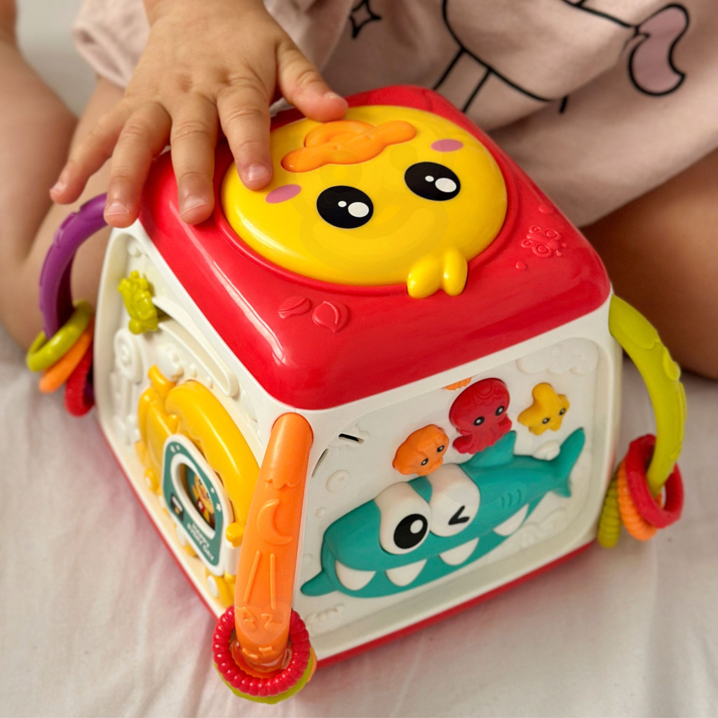 WOOPIE BABY interaktív többfunkciós fejlesztőkocka, 18 hónapos kortól