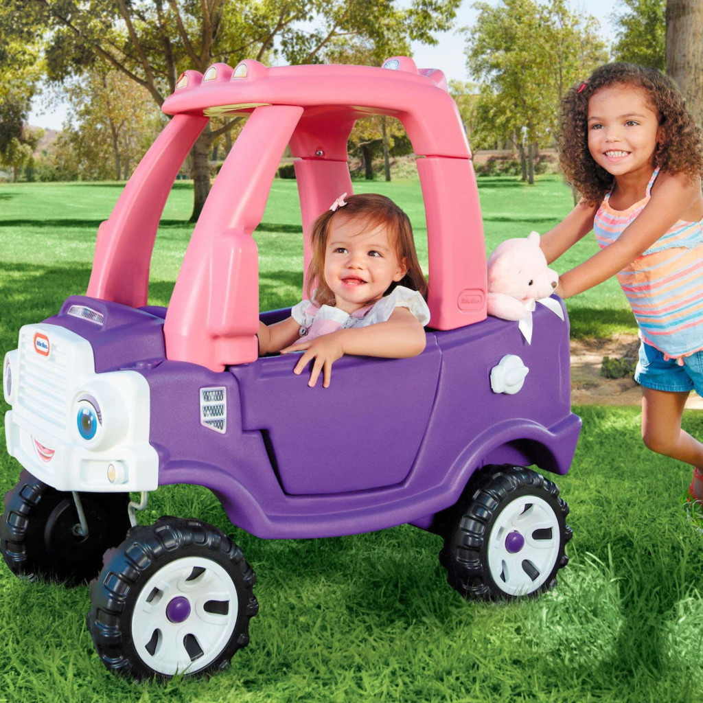 Little Tikes rózsaszín-lila lábbal hajtható terepjáró