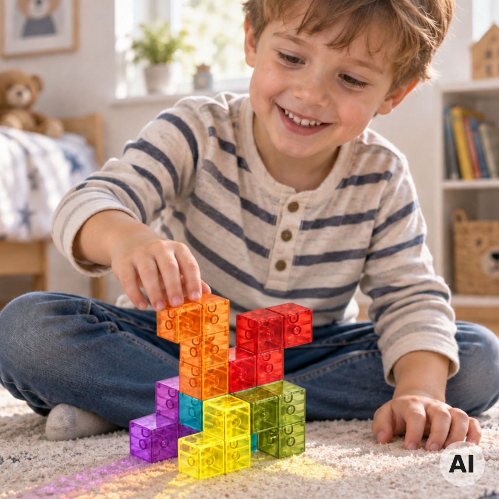 WOOPIE mágneses 3D Tetris építőkirakó