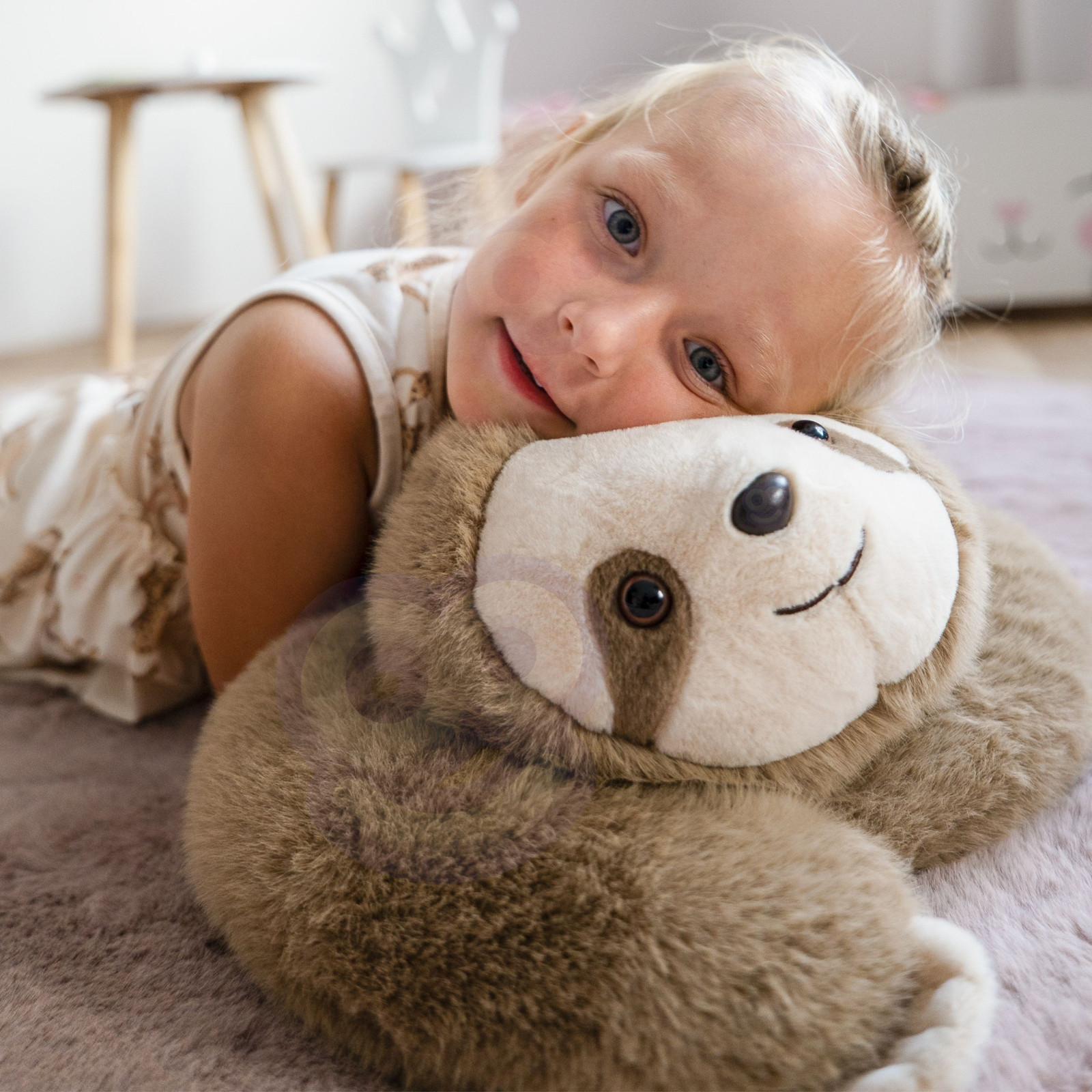WOOPIE súlyozott plüss lajhár, 65 cm, 2,5 kg