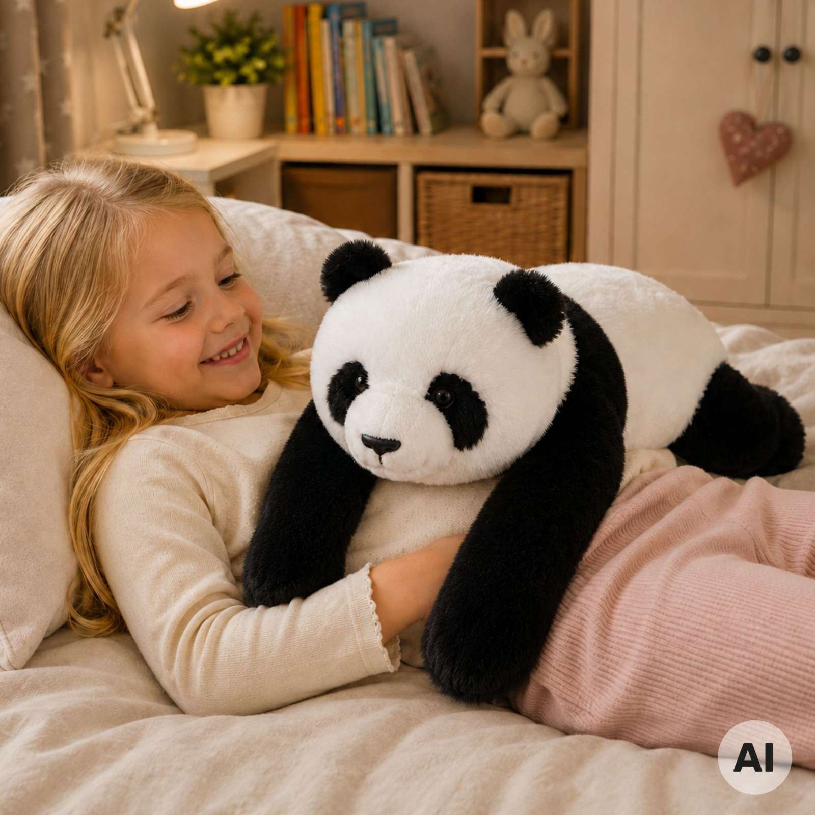 WOOPIE súlyozott plüss panda, 65 cm, 2,5 kg