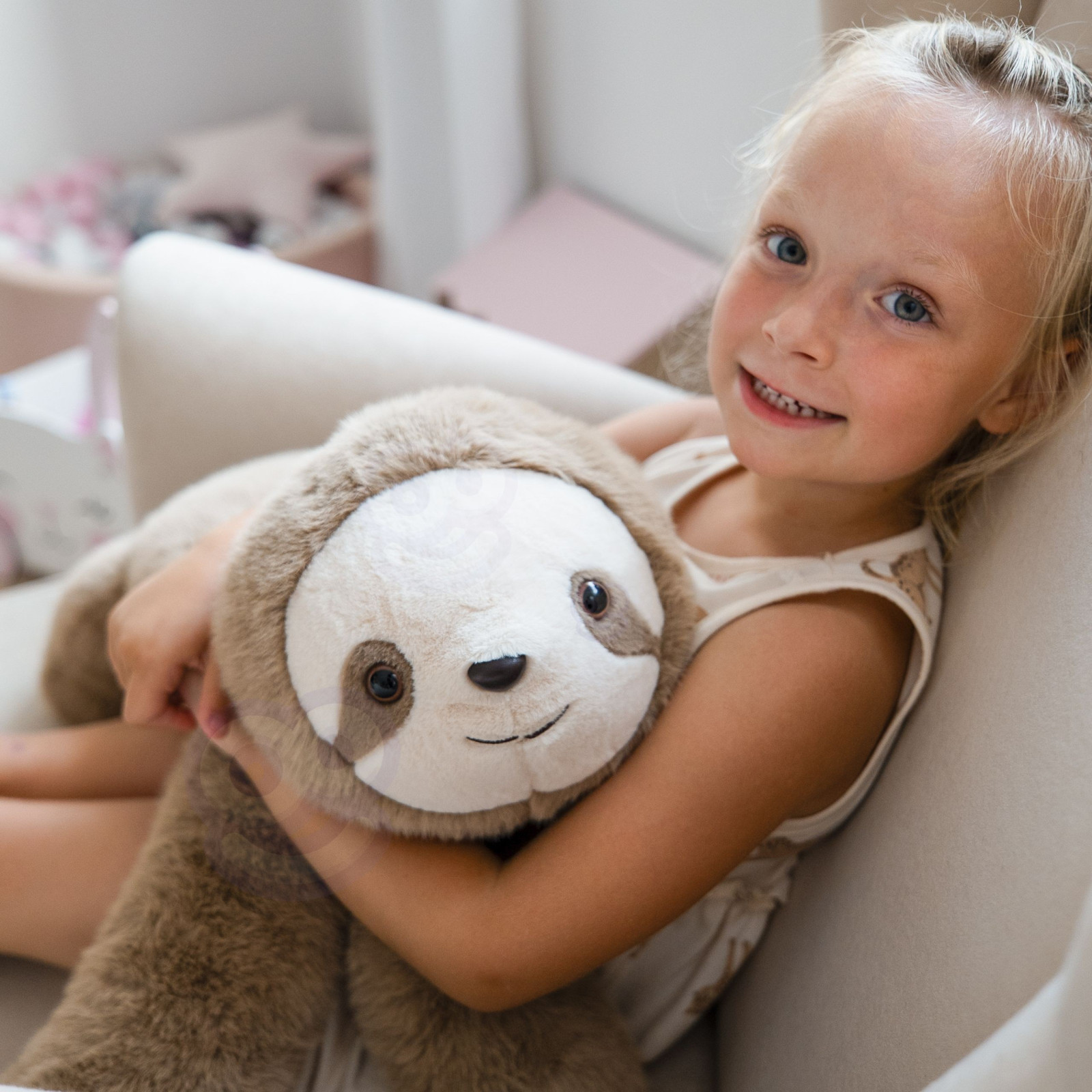 WOOPIE súlyozott plüss lajhár, 65 cm, 1 kg