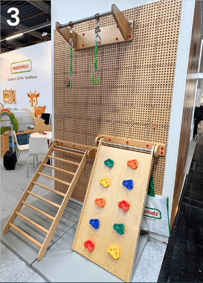 MASTERKIDZ STEM falpanelkészlet tornaszerekkel és matraccal – bemutatótermék