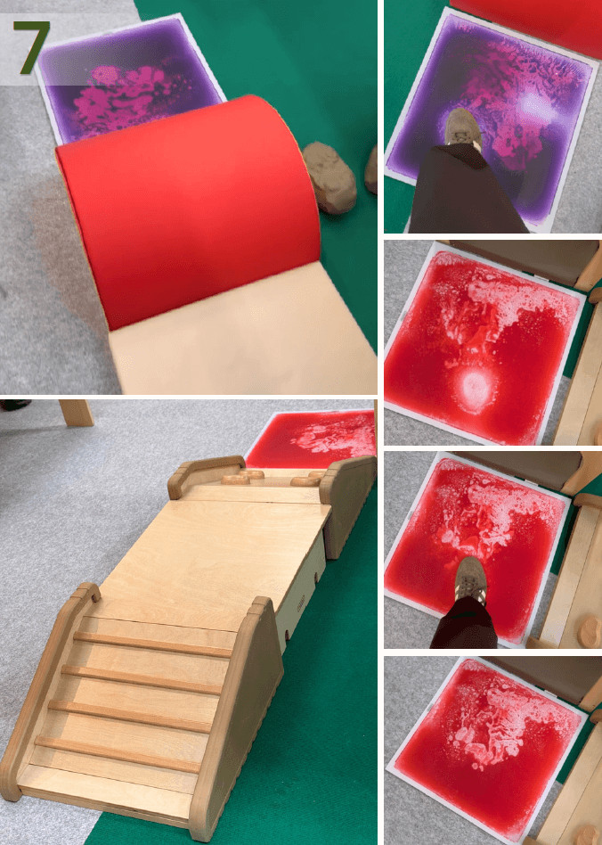 MASTERKIDZ érzékelő akadálypálya mászóelemekkel és matracokkal – bemutatótermék