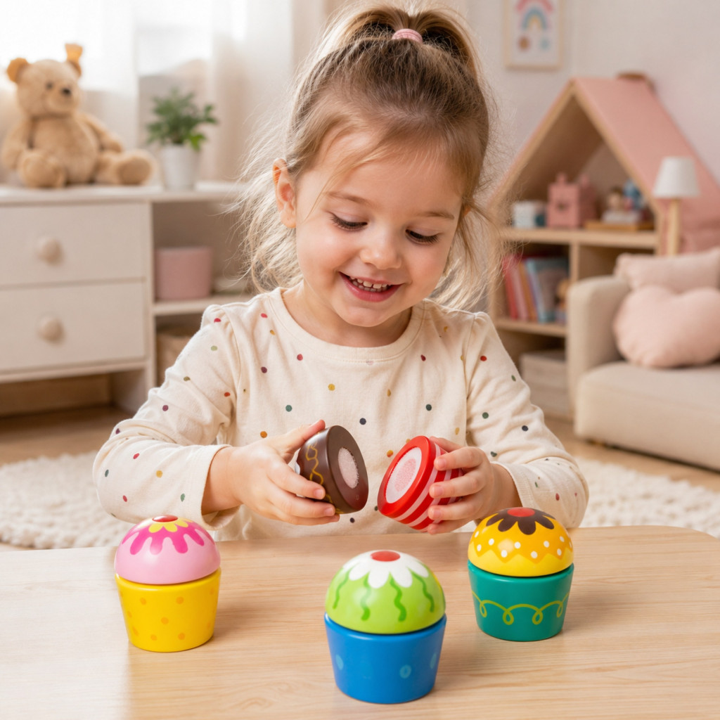 VIGA fa sütemények és cupcake-ek, 4 db