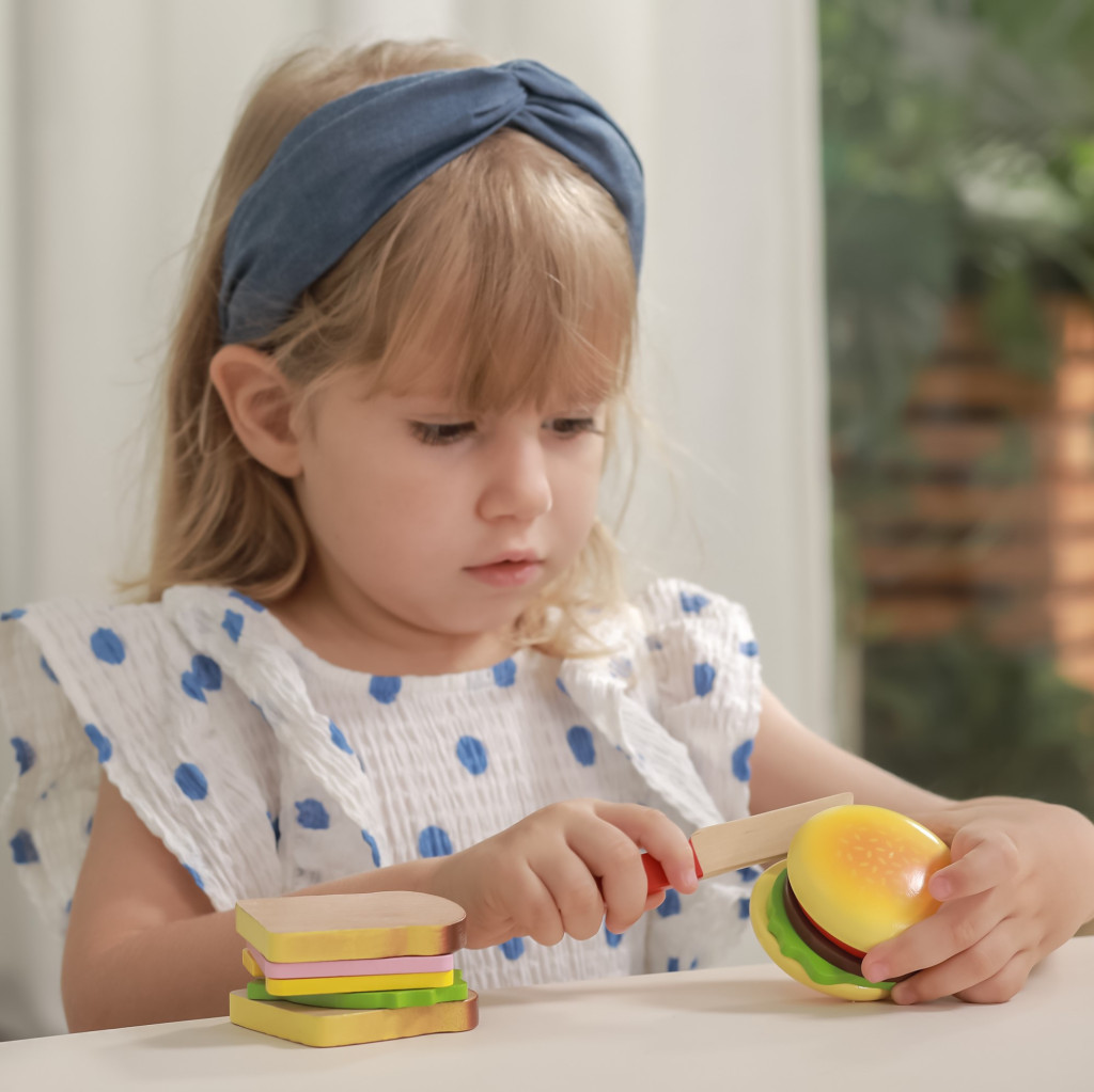 Viga hamburger és szendvics aprító készlet
