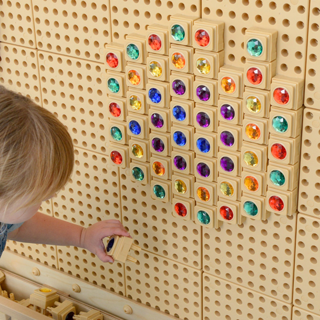 MASTERKIDZ színes akril gyémántok STEM táblához, 72 db