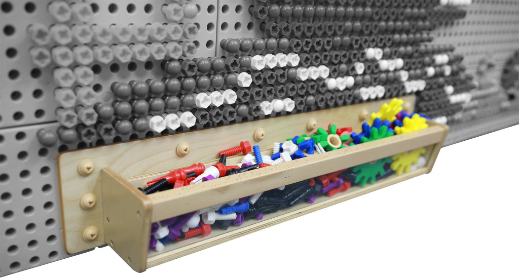 MASTERKIDZ fa tároló átlátszó oldallal, 80 cm STEM táblákhoz