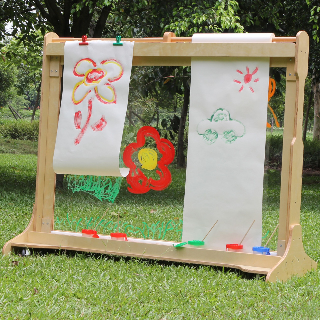 MASTERKIDZ óriás fa ablakos festőállvány