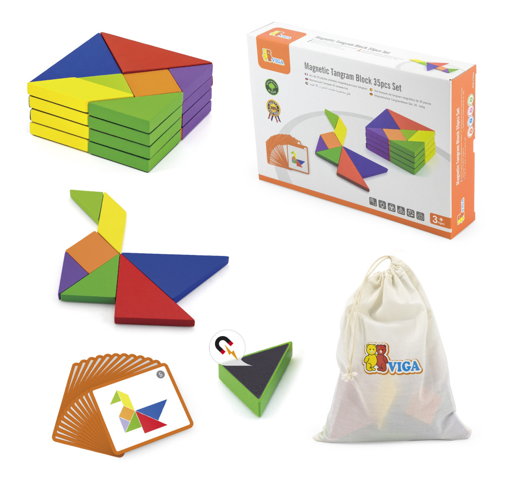 VIGA fa tangram logikai játék, FSC