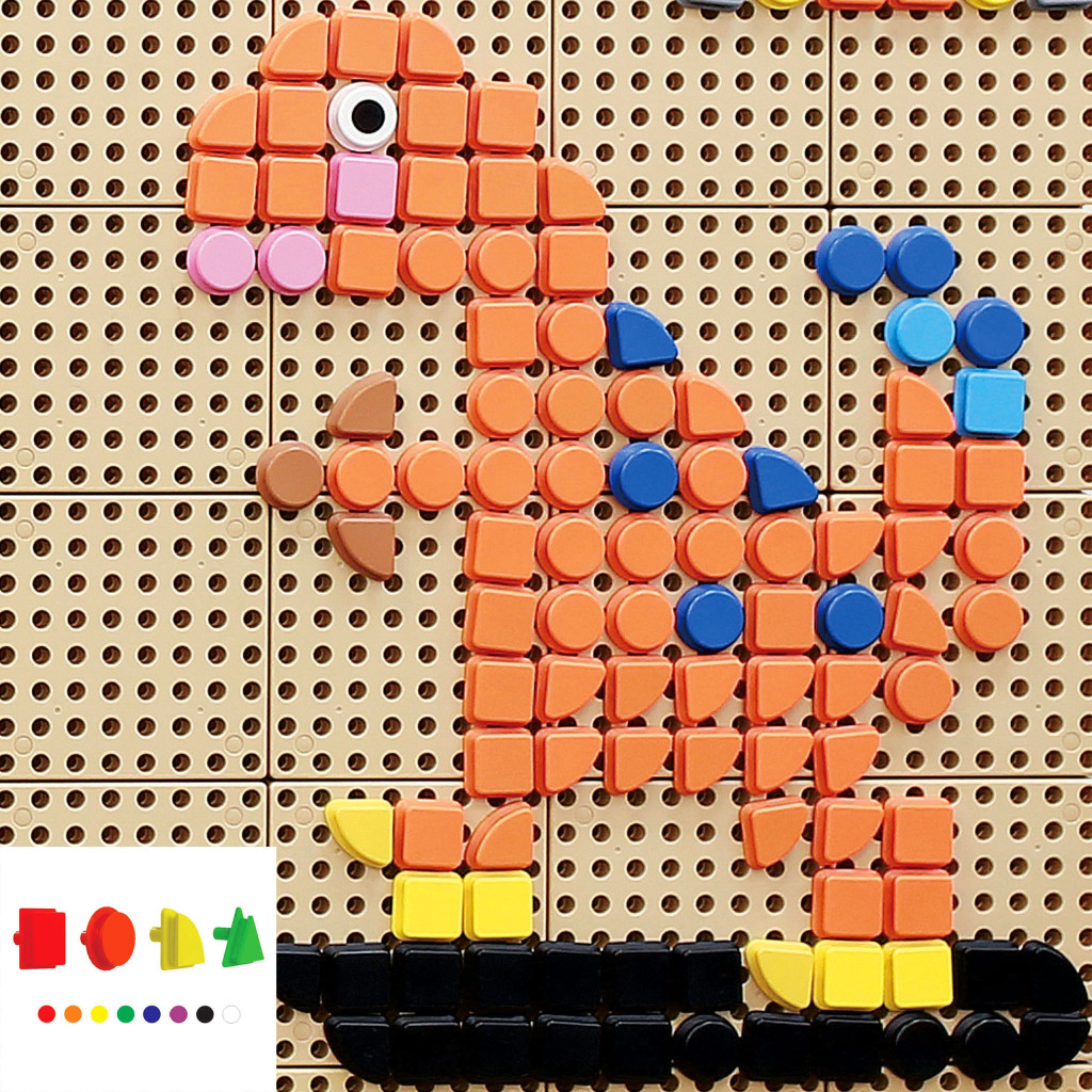 MASTERKIDZ geometriai STEM elemek, 256 db, 8 szín