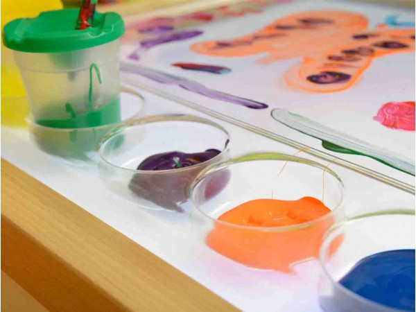 MASTERKIDZ Montessori négyzet alakú festőtálca