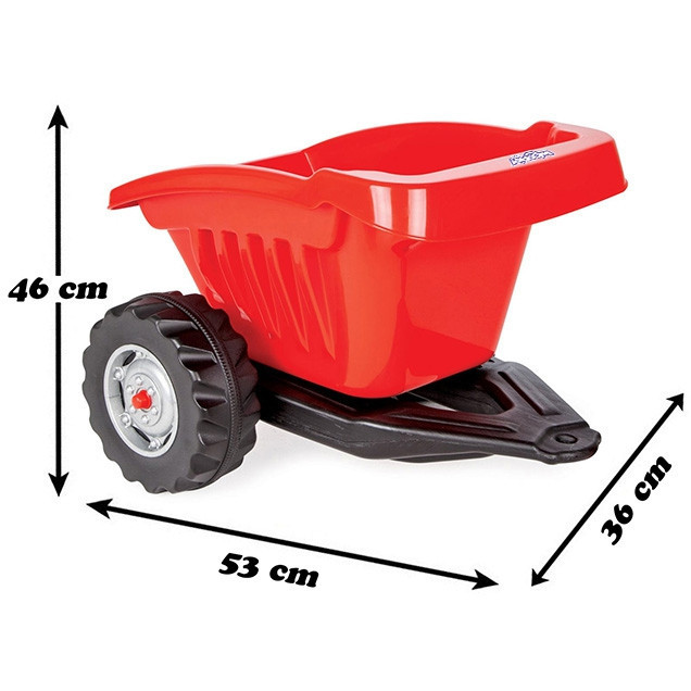 WOOPIE ACTIVE TRAILER piros billenős pótkocsi, 35 kg