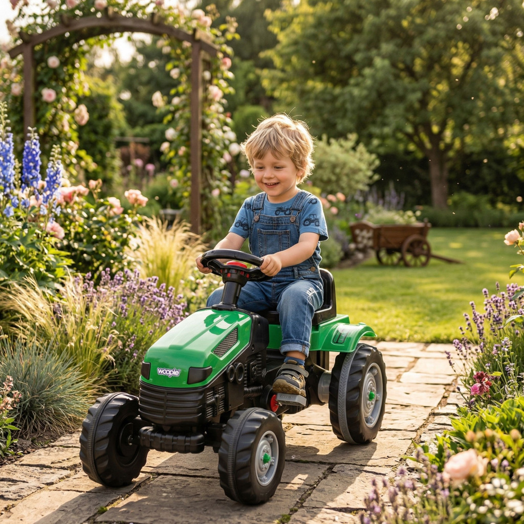 WOOPIE Farmer GoTrac zöld pedálos traktor