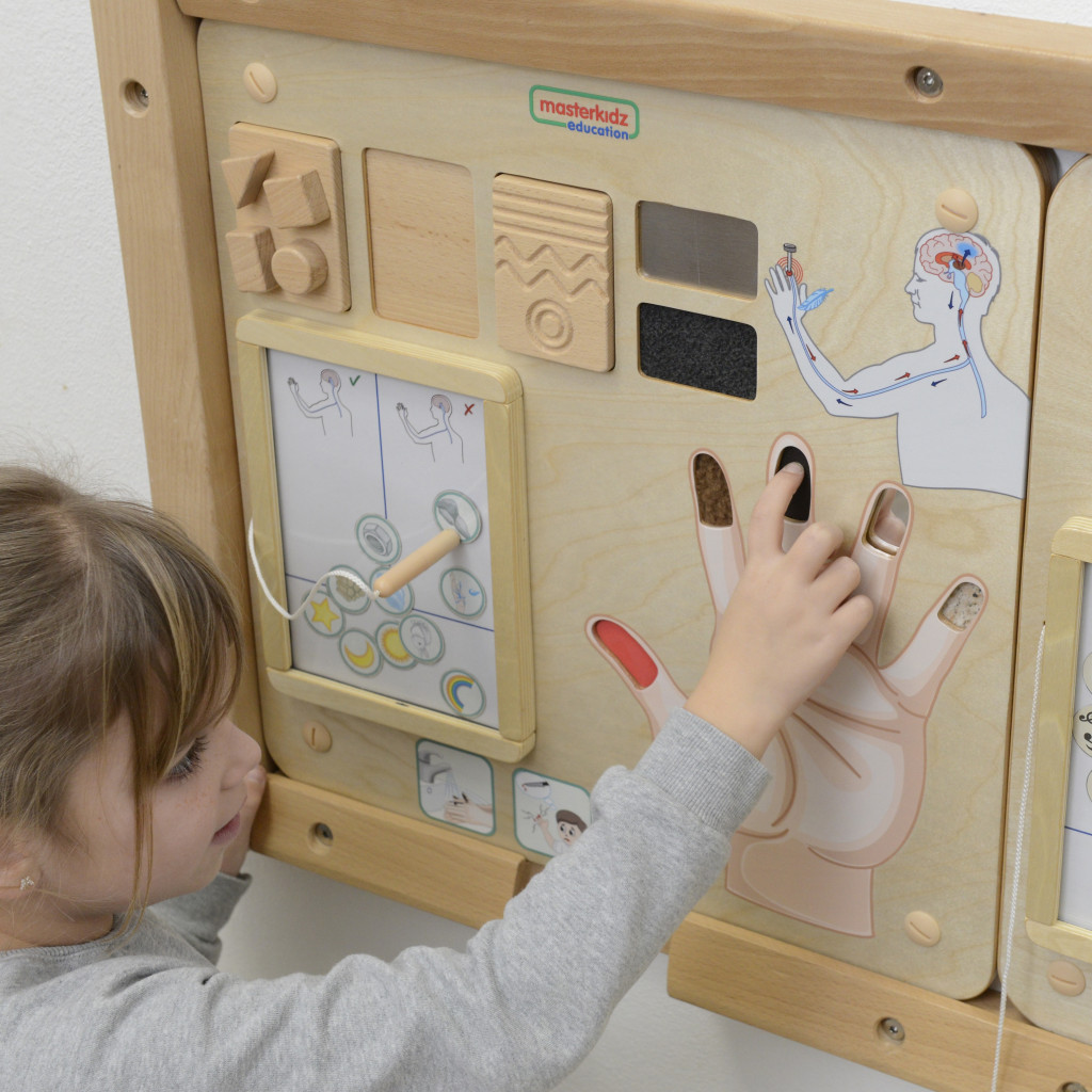 MASTERKIDZ Montessori tapintásérzékelést bemutató oktatótábla