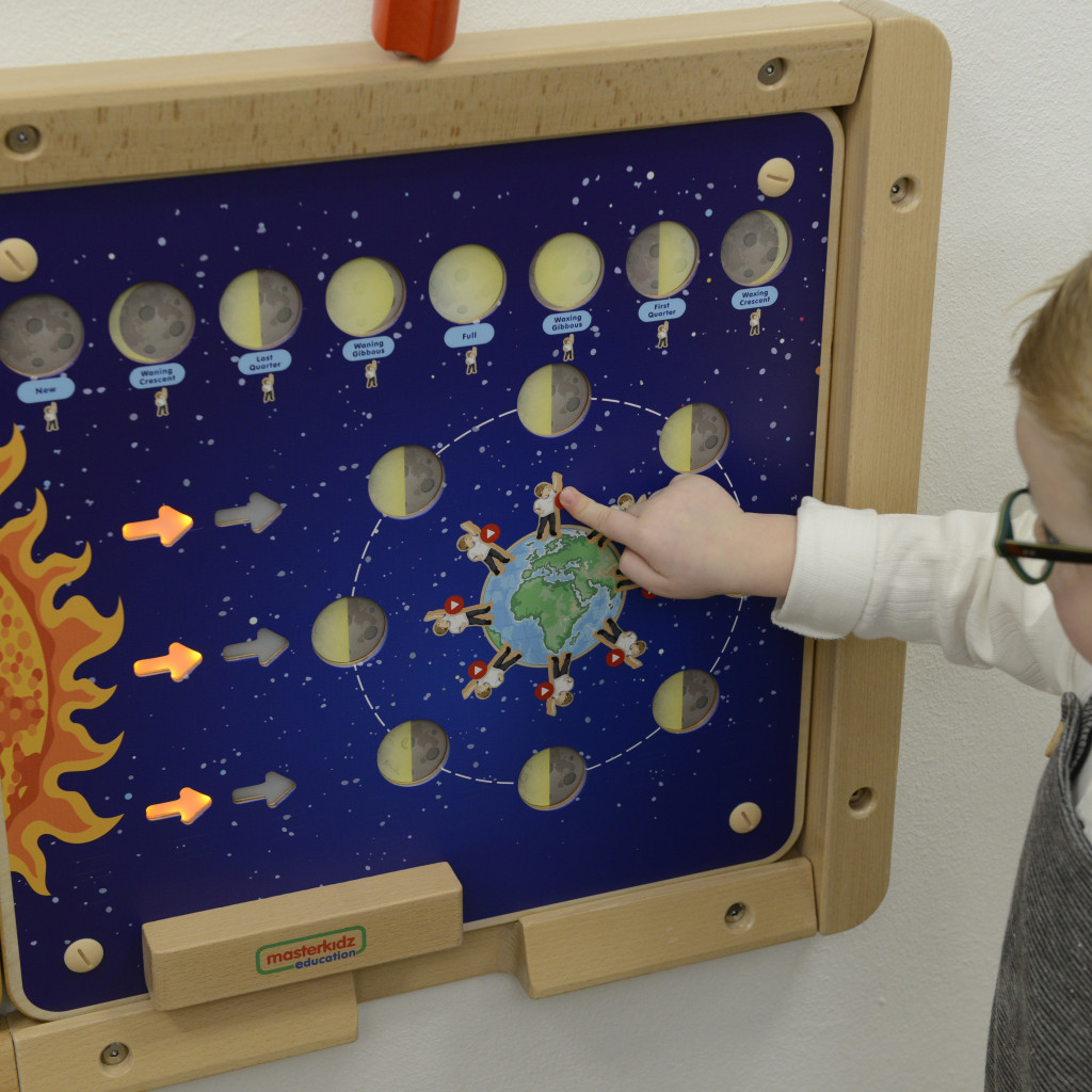 MASTERKIDZ Montessori holdfázisok oktatótábla