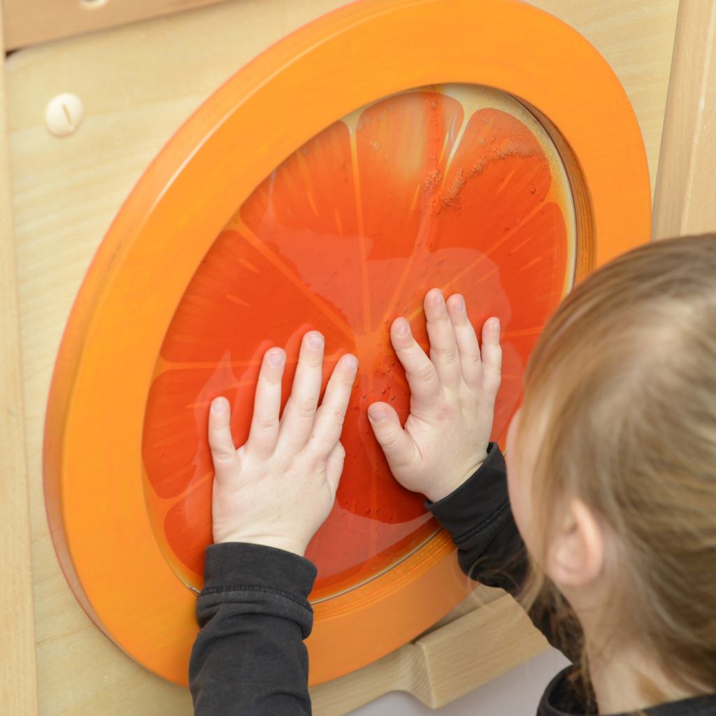 MASTERKIDZ narancssárga szenzoros oktatótábla