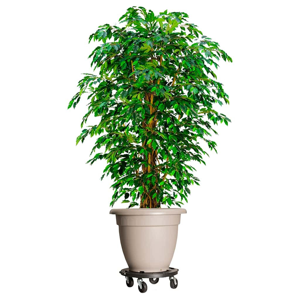 Fekete 40 cm átmérőjű növénytartó kerekekkel 275 kg