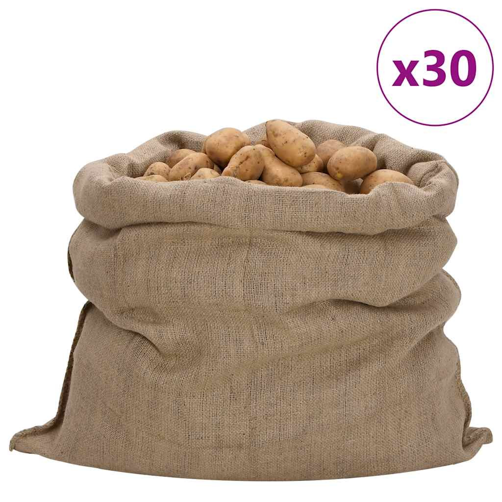 30 db jutazsák 100 x 110 cm 100% juta 340 g/m²