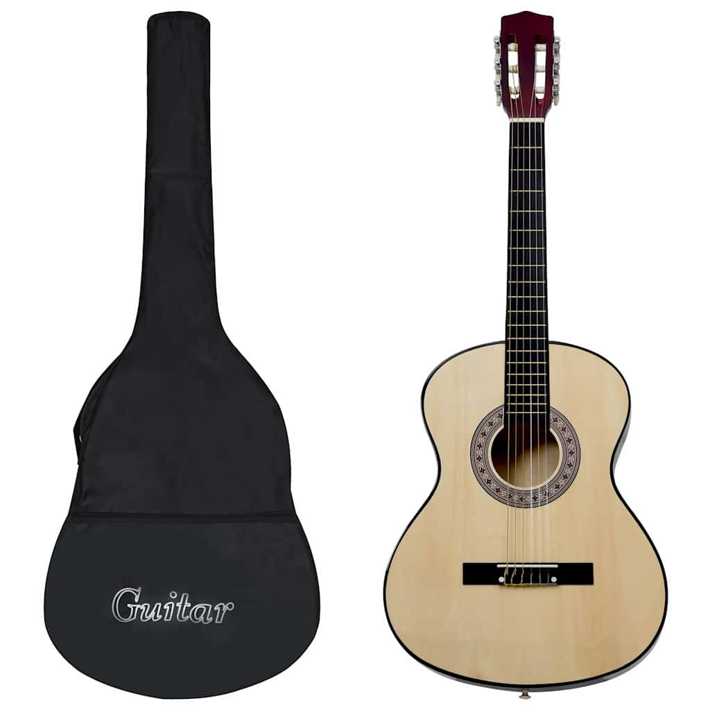 4/4-es klasszikus gitár kezdőknek tokkal 39