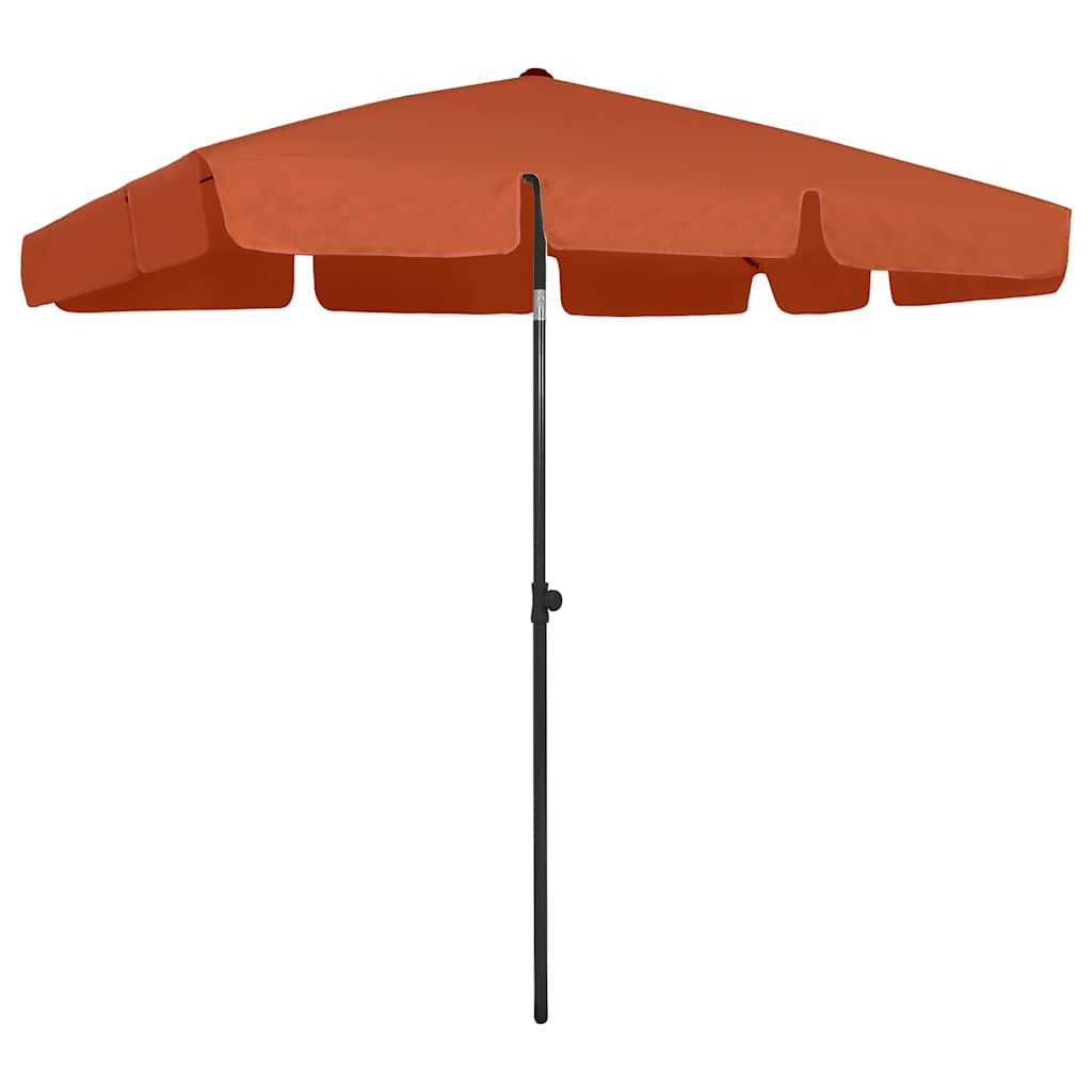 Terrakotta strandnapernyő 200 x 125 cm