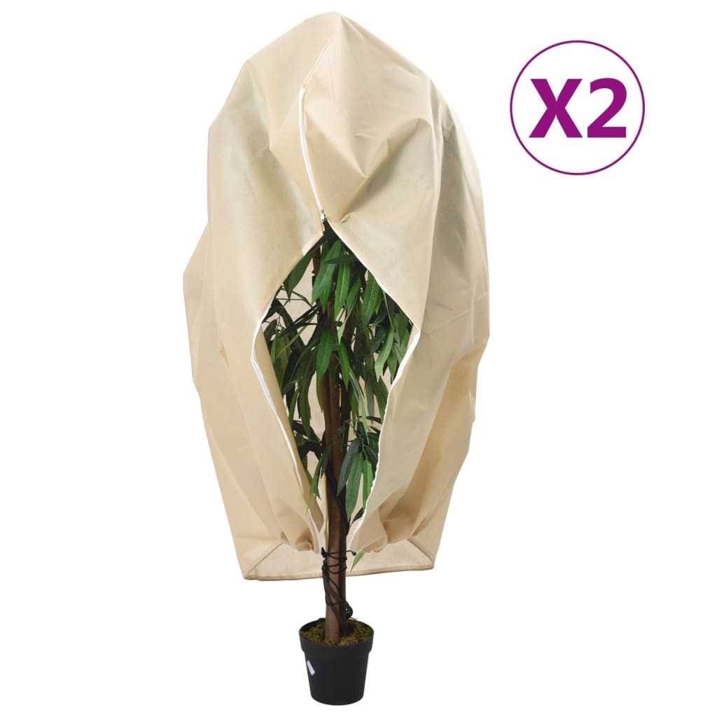 2 db növényvédő huzat cipzárral 70 g/m² 2,36 x 2 m