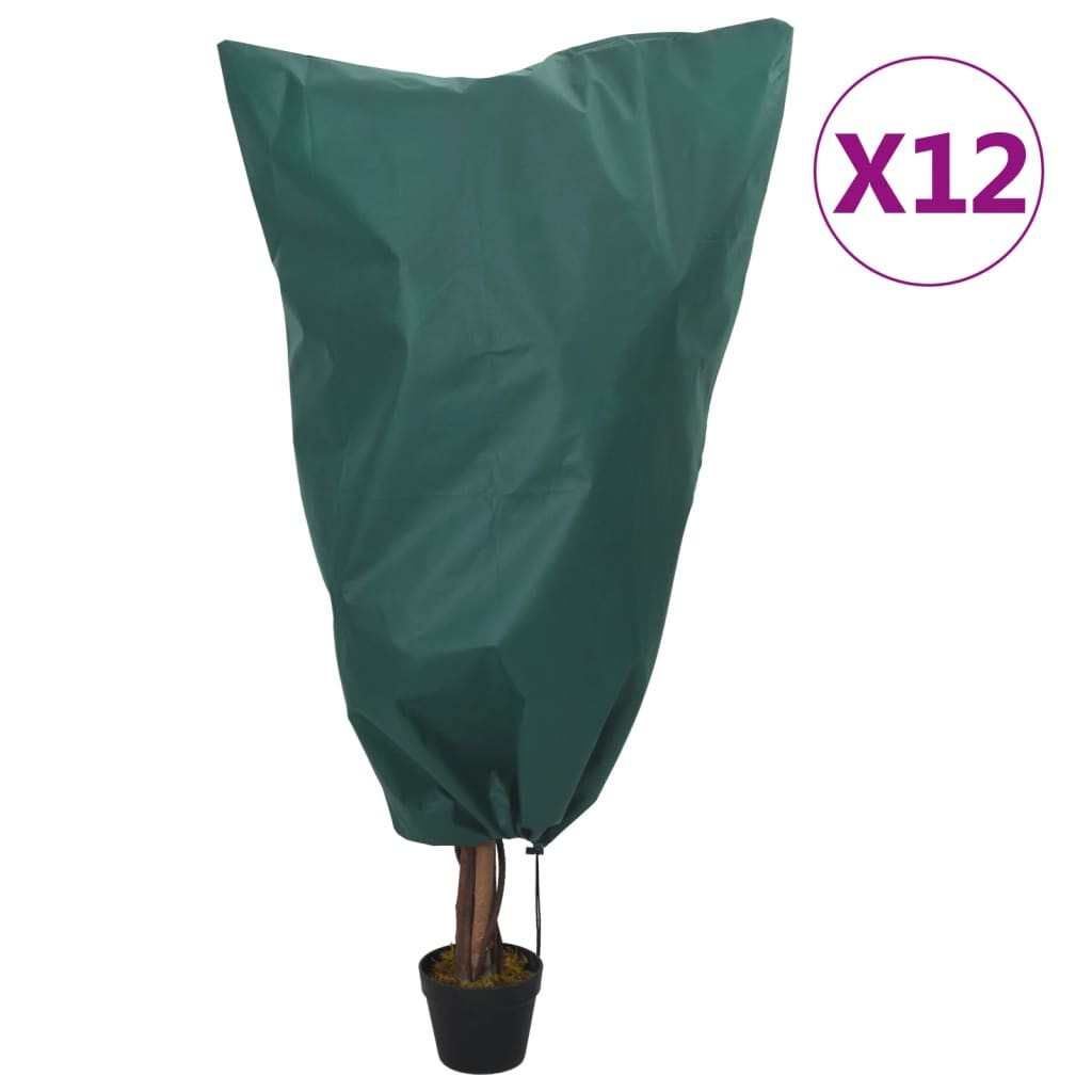 12 db növényvédő huzat zsinórral 70 g/m² 0,8 x 1 m