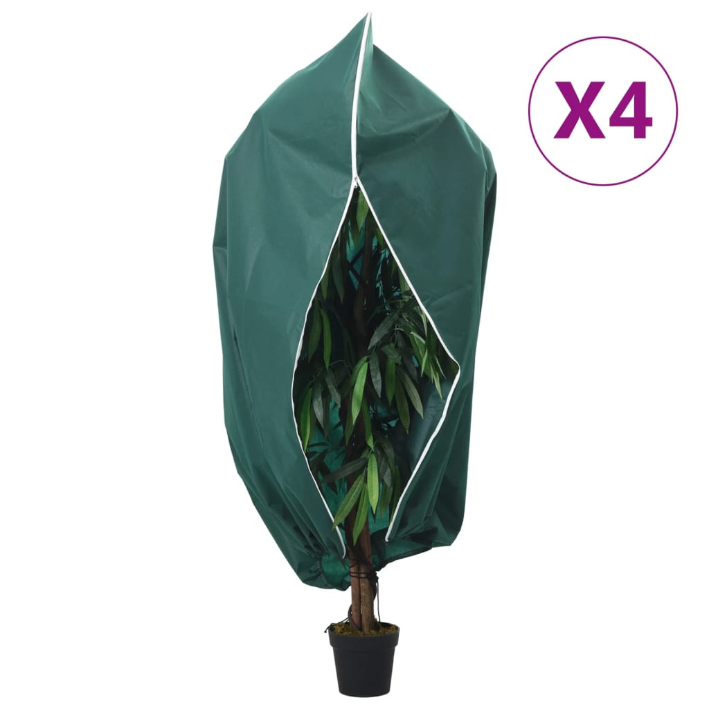 4 db növényvédő huzat cipzárral 70 g/m² 2,36 x 2 m