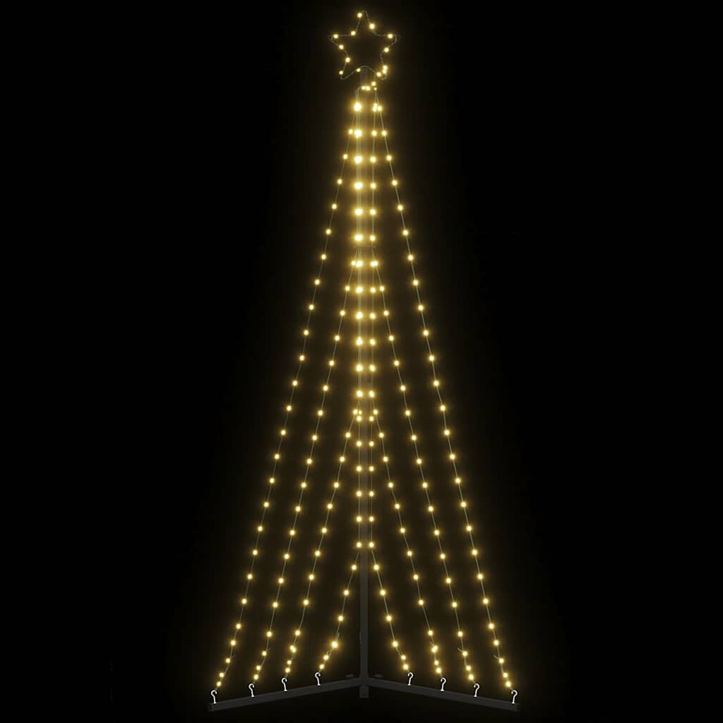 Meleg fehér LED karácsonyfa 339 LED 182 cm