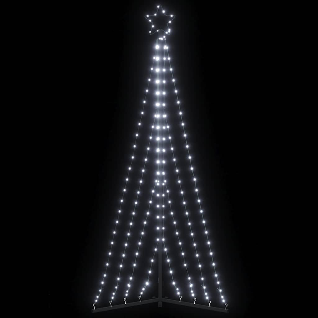 Hideg fehér LED karácsonyfa 339 LED 182 cm