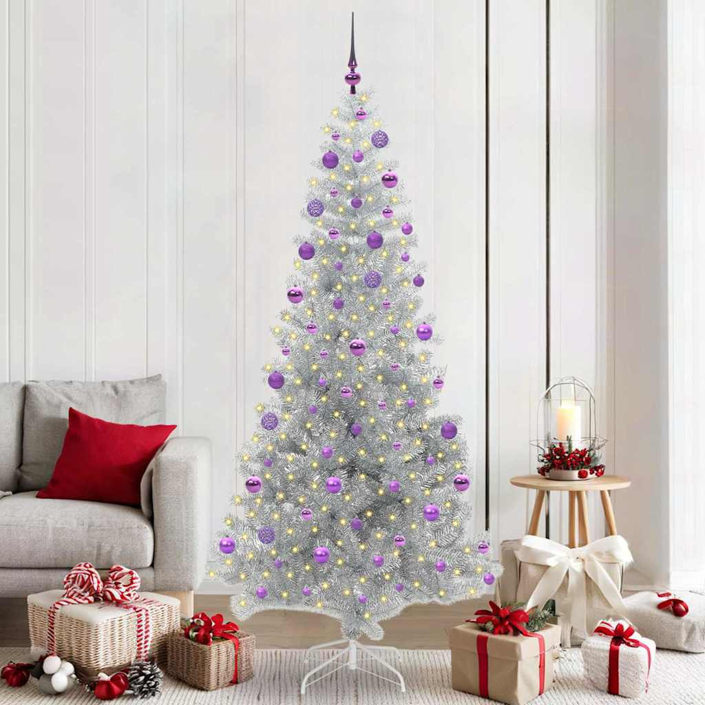 Karácsonyfa Ezüst 210 cm PET