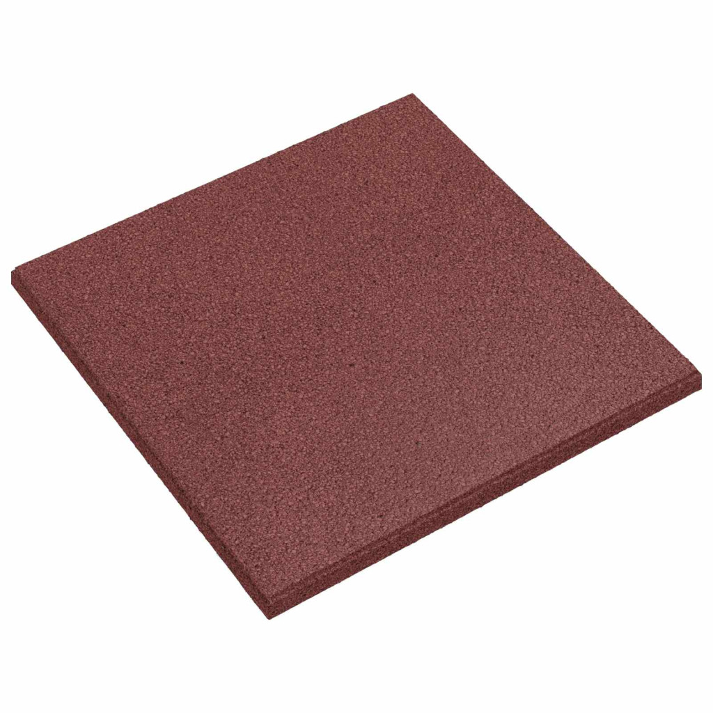 Esés elleni védelmi csempék 12 db Piros 50 x 50 cm Gumi