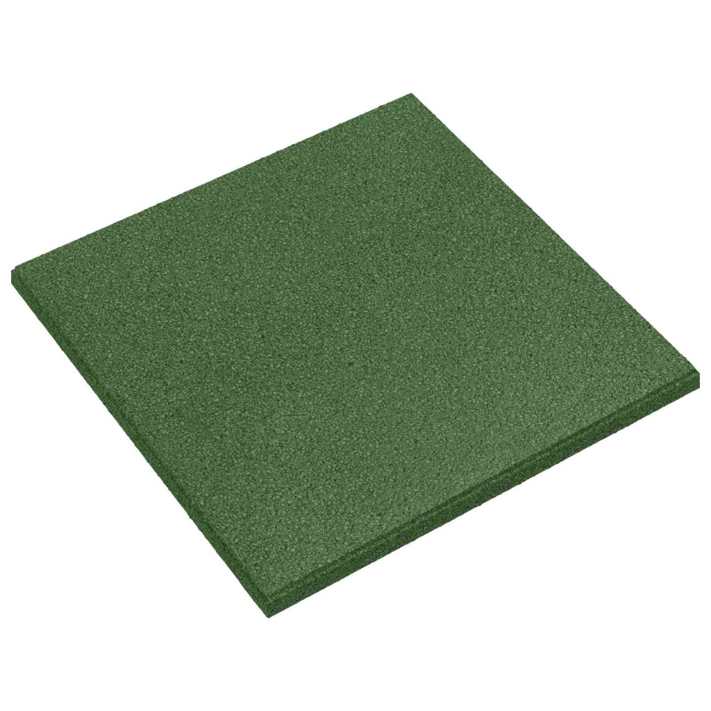 Esés elleni védelmi csempék 24 db Zöld 50 x 50 cm Gumi