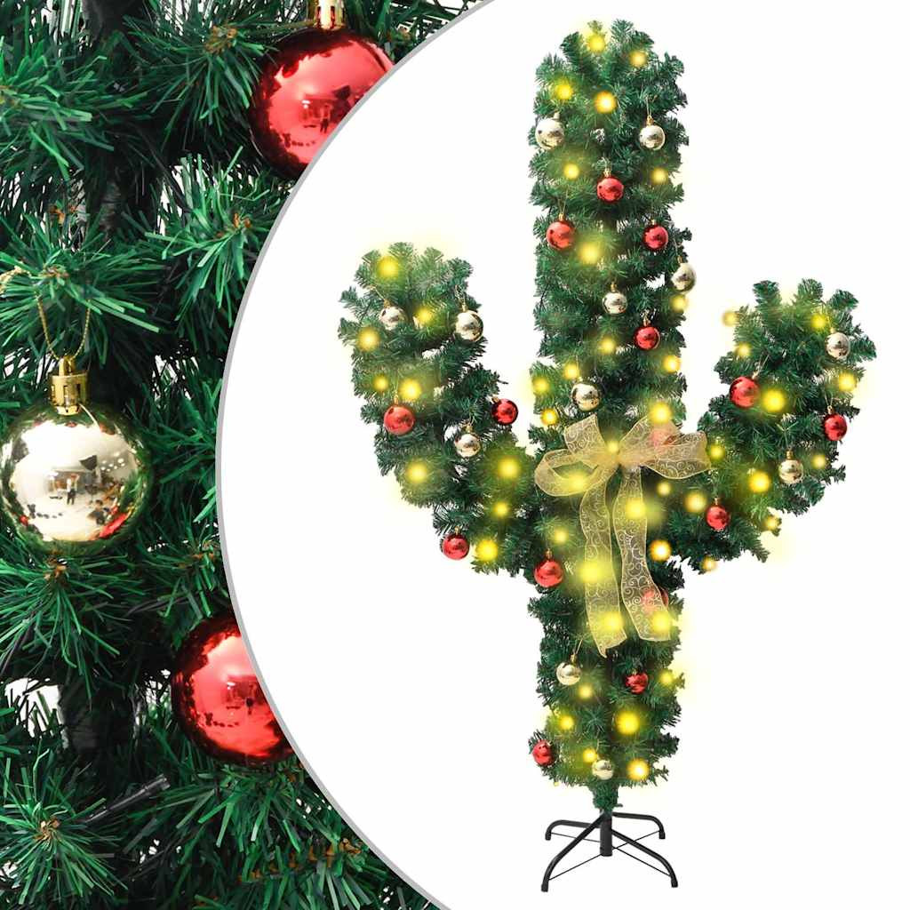 Műkarácsonyi kaktusz, 210 cm, zöld, 160 LED