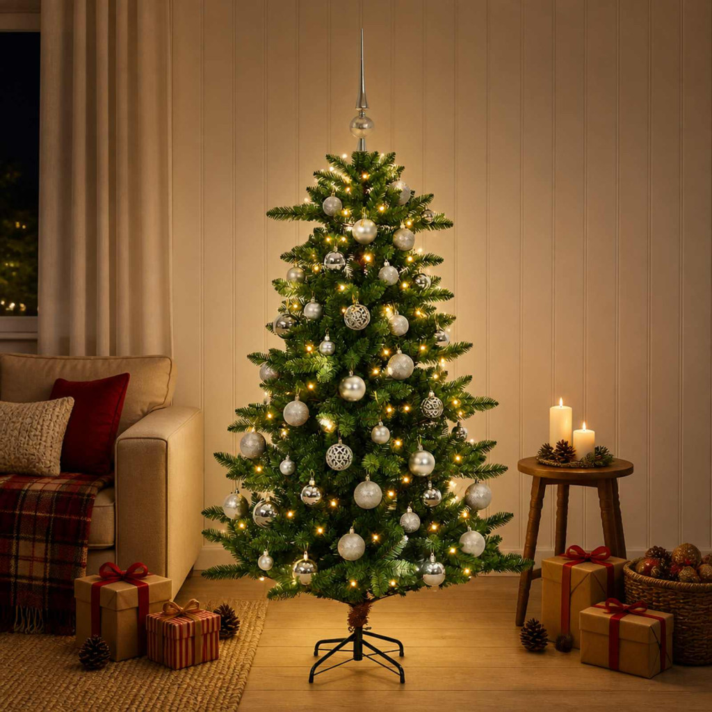 Artificial Christmas Tree with Bauble 120 cm 150 LED