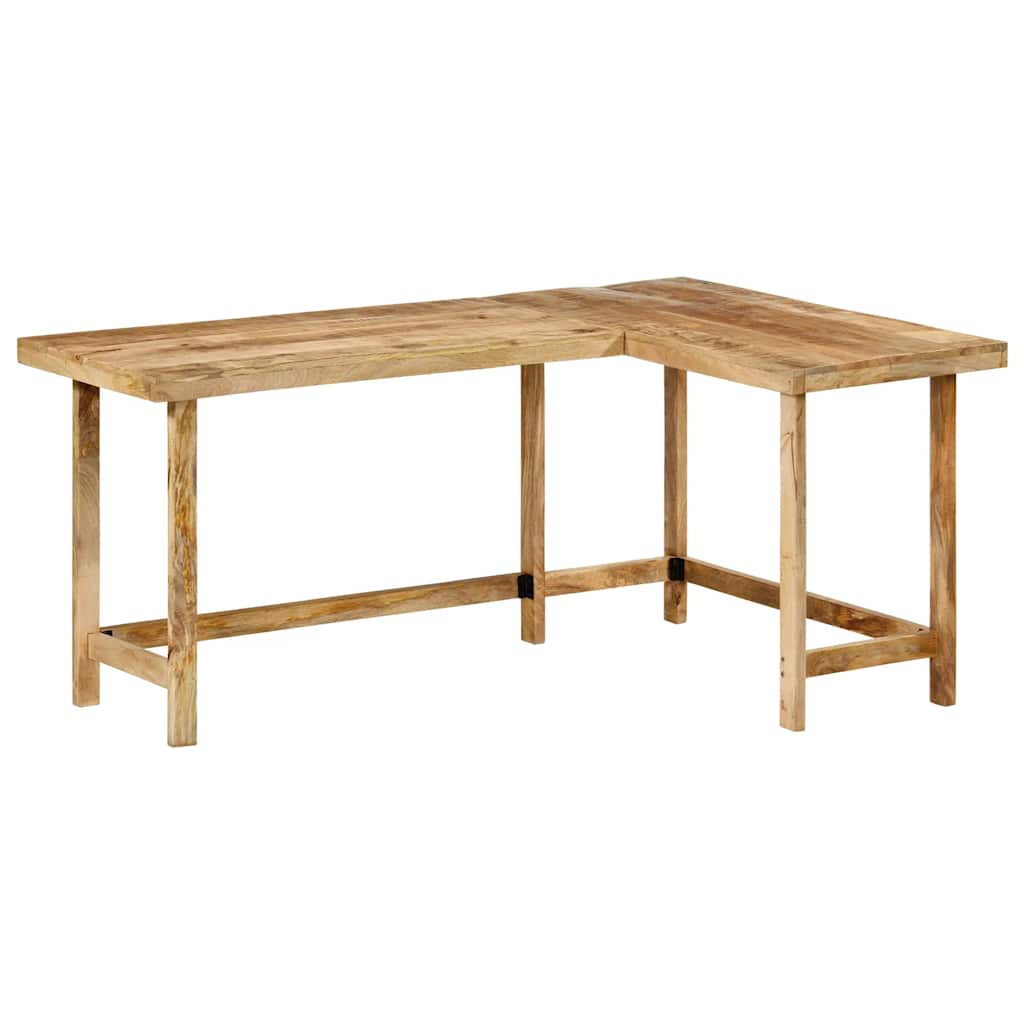 Íróasztal 165x110x75 cm tömör fa Mango