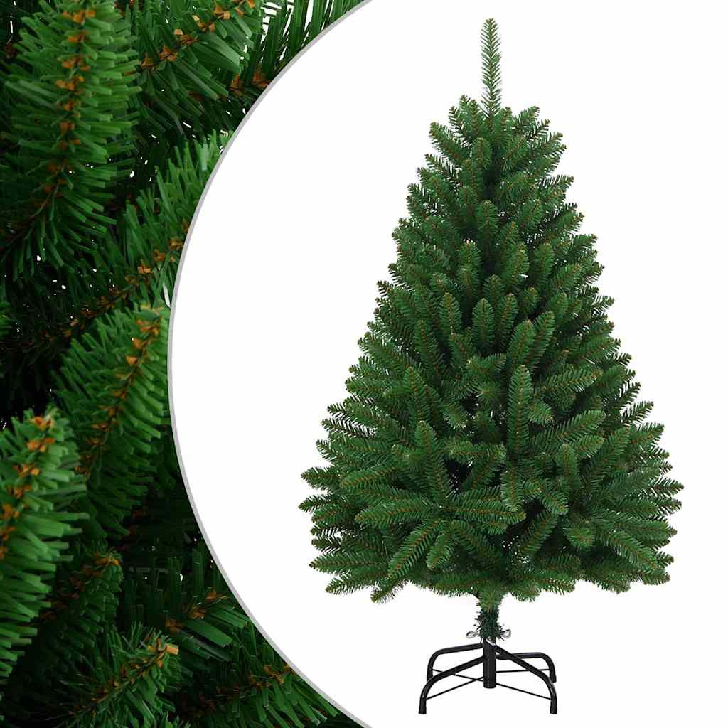Zöld csuklópántos műkarácsonyfa állvánnyal 120 cm