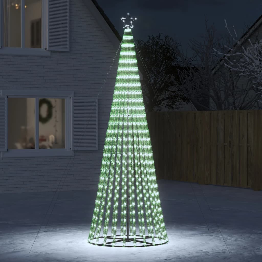 Hideg fehér LED karácsonyfa 688 LED 300 cm