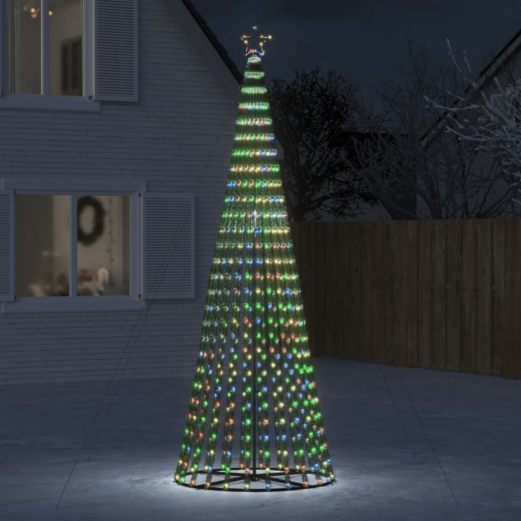 Színes LED karácsonyfa 688 LED 300 cm