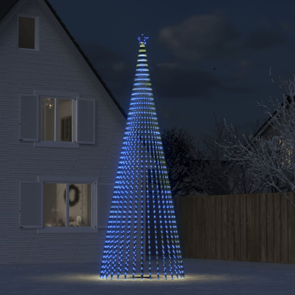 Kék LED karácsonyfa 1544 LED 500 cm