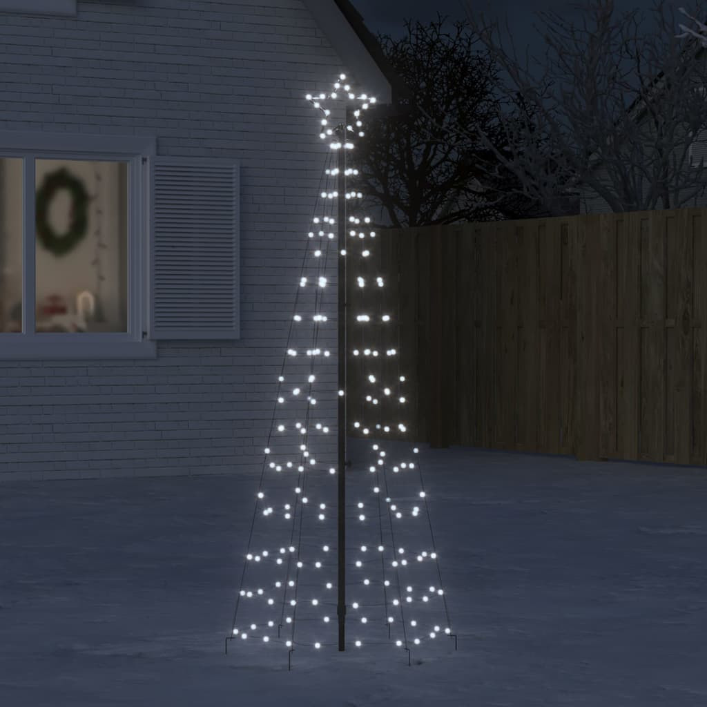Hideg fehér LED karácsonyfa tüskékkel 220 LED 180 cm