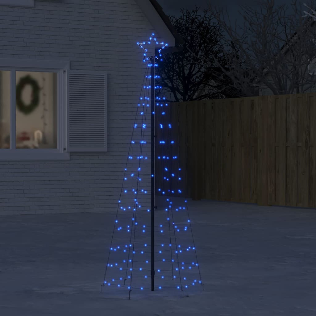 Kék LED karácsonyfa tüskékkel 220 LED 180 cm