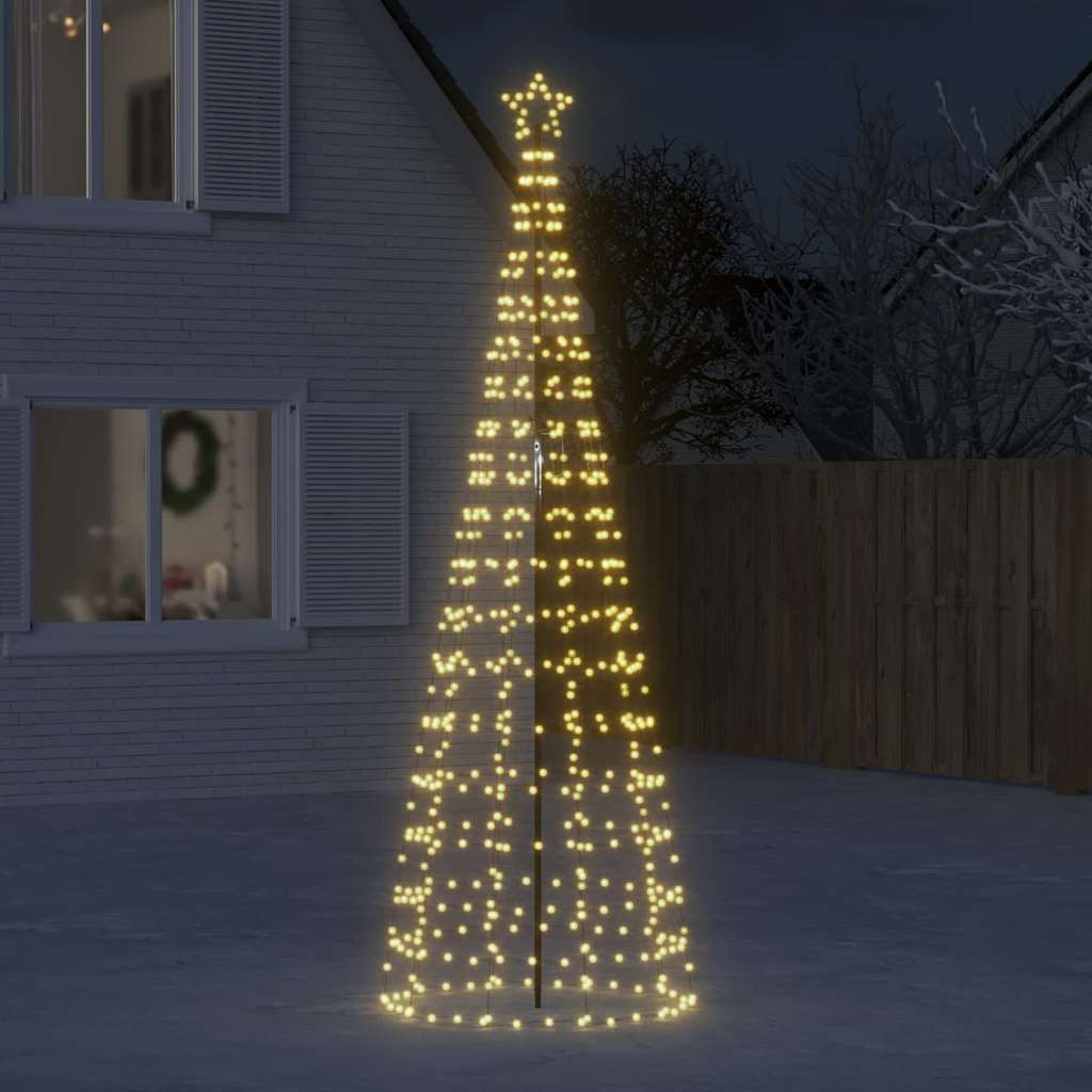 Meleg fehér LED karácsonyfa tüskékkel 570 LED 300 cm