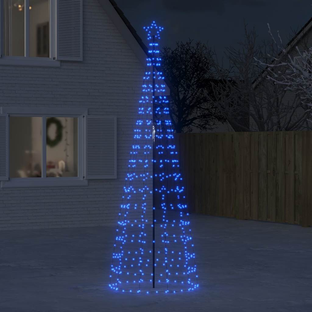 Kék LED karácsonyfa tüskékkel 570 LED 300 cm
