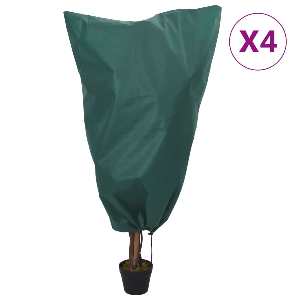 4 db növényvédő huzat zsinórral 70 g/m² 0,8 x 1,2 m