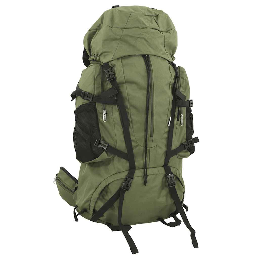 Katonazöld oxford túrahátizsák, 80 l
