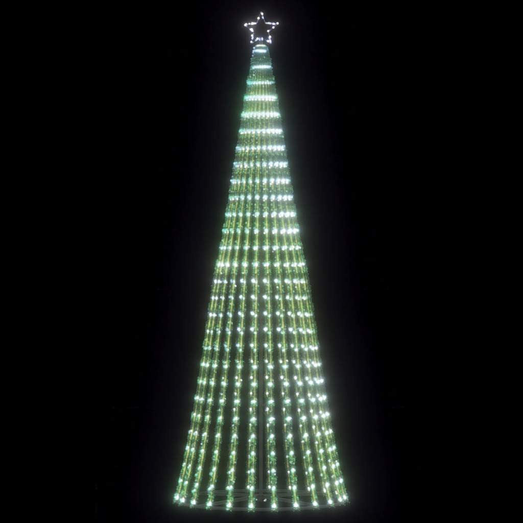Hideg fehér LED karácsonyfa 475 LED 247 cm