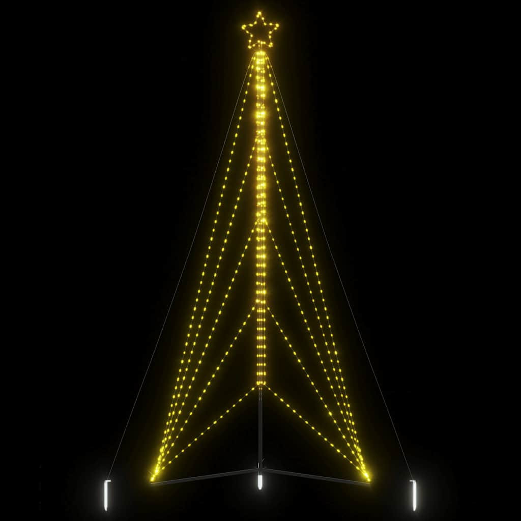 Meleg fehér LED karácsonyfa 615 LED 404,5 cm