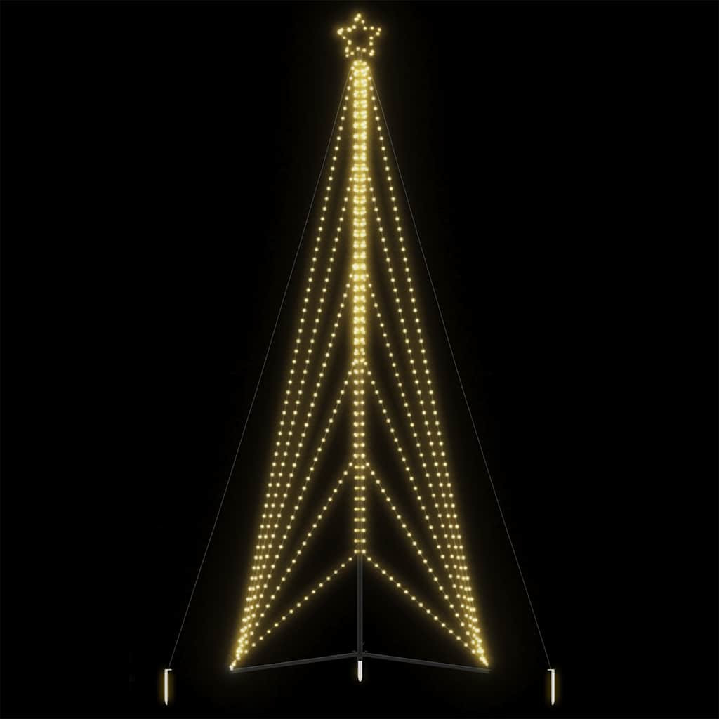 Meleg fehér LED karácsonyfa 861 LED 478 cm